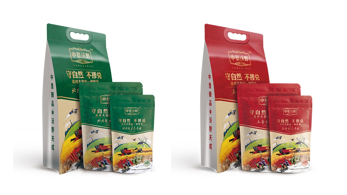北大荒·中墾沃野大米品牌設(shè)計(jì)案例
