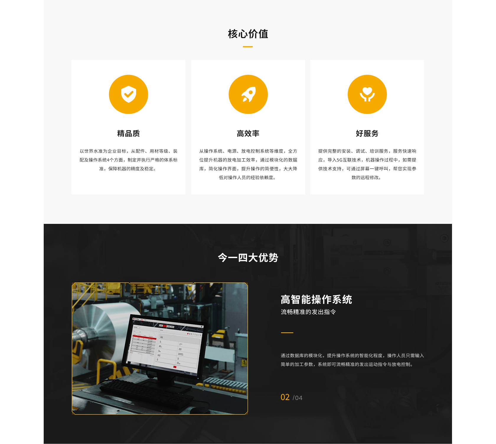 今一國產(chǎn)火花機網(wǎng)站設(shè)計