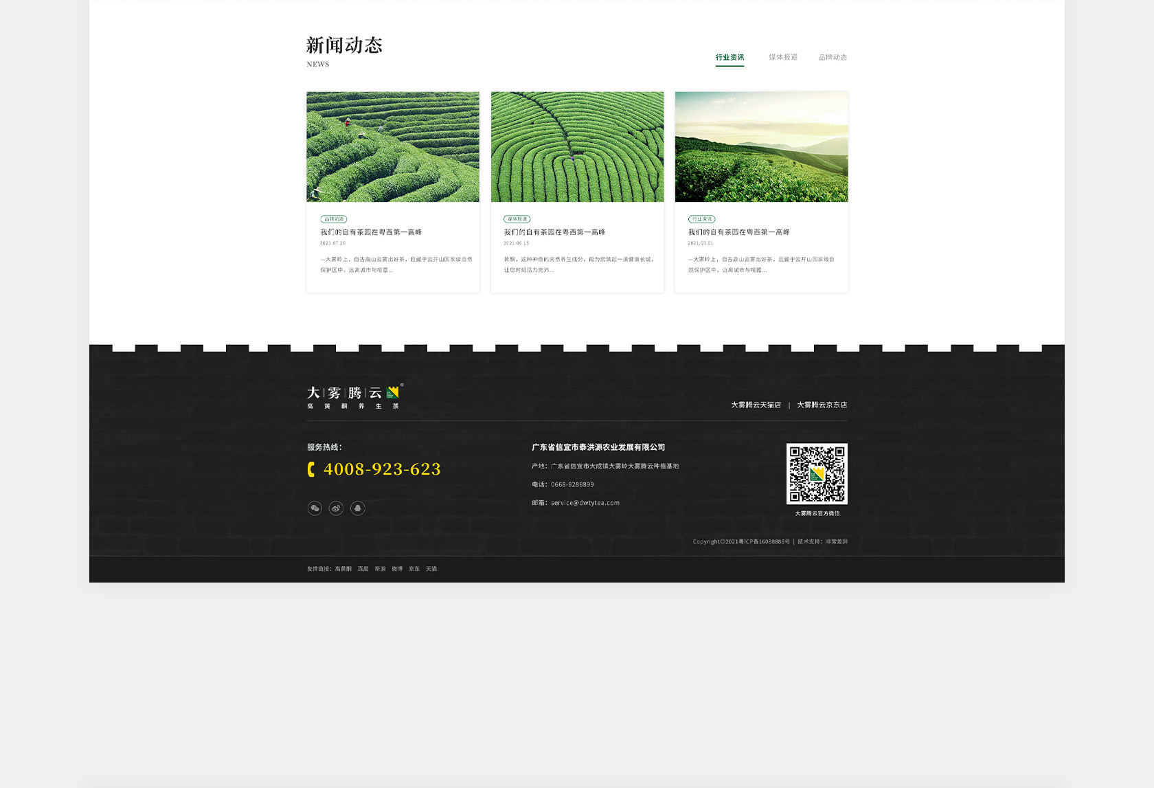 大霧騰云高黃酮茶網(wǎng)站設(shè)計