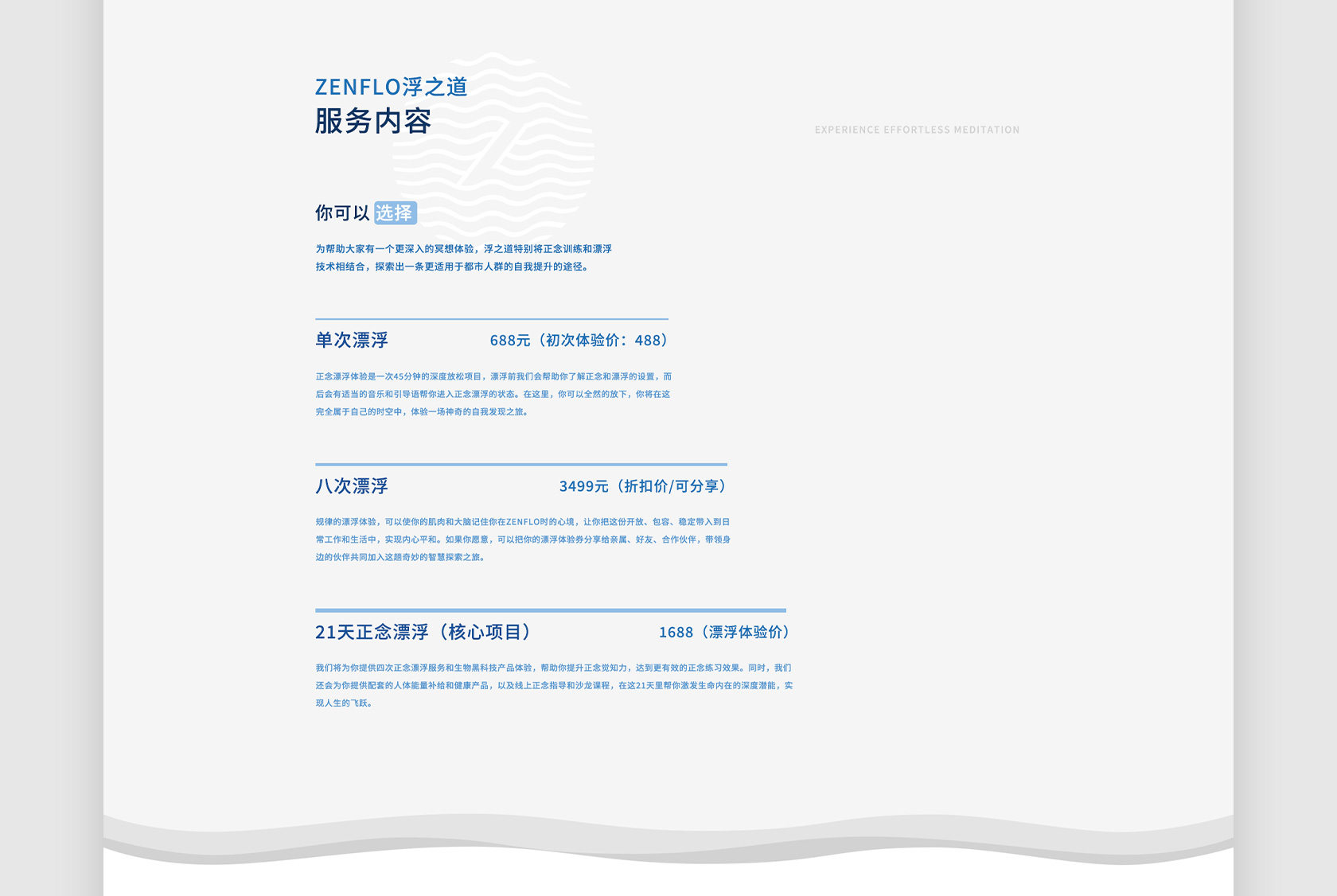 ZenFlo浮之道網(wǎng)站設(shè)計